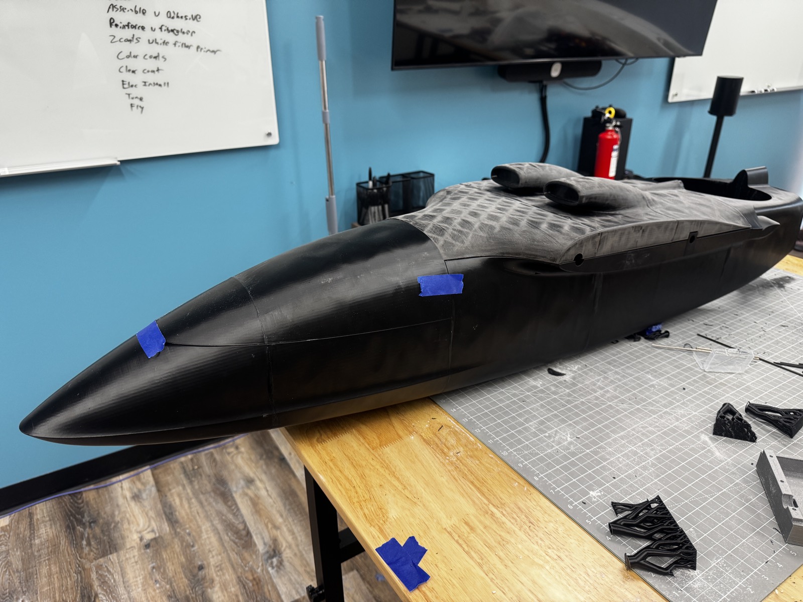 Fuselage assembly in progress