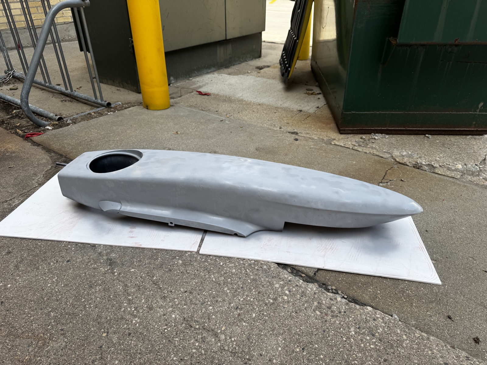 Fuselage in grey primer