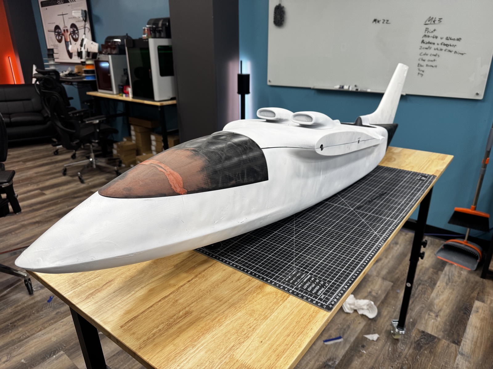 Test fitting the canopies
